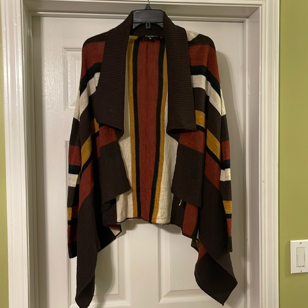 Stambecco - Made in Italy- Wool Blend Open Cardigan Size M